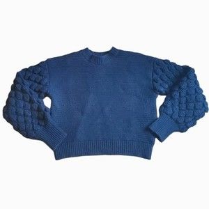 Black Harper Heritage Bubble Sleeve Sweater